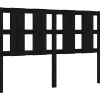 Tête de lit Noir 125,5x4x100 cm Bois massif de pin 817984>Vidaxl Outlet