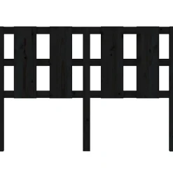 Tête de lit Noir 125,5x4x100 cm Bois massif de pin 817984><noscript><img width=