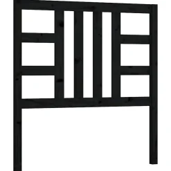 Vidaxl Tête de lit Noir 96x4x100 cm Bois massif de pin 817824* Tête De Lit