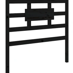 Tête de lit Noir 95,5x4x100 cm Bois massif de pin 818024>Vidaxl
