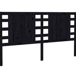 Vidaxl Tête de lit Noir 206x4x100 cm Bois massif de pin 818794* Tête De Lit