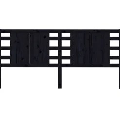 Vidaxl Tête de lit Noir 206x4x100 cm Bois massif de pin 818794* Tête De Lit