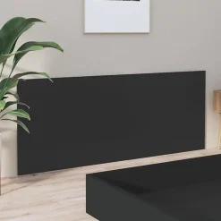 Tête de lit Noir 200x1,5x80 cm Bois d'ingénierie 811044><noscript><img width=