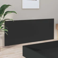 Tête de lit Noir 200x1,5x80 cm Bois d'ingénierie 811044><noscript><img width=