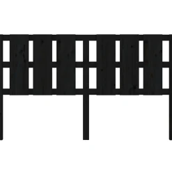 Vidaxl Tête de lit Noir 185,5x4x100 cm Bois massif de pin 818009* Tête De Lit