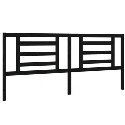 Vidaxl Tête de lit Noir 206x4x100 cm Bois de pin massif 818844* Tête De Lit