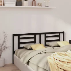 Vidaxl Tête de lit Noir 206x4x100 cm Bois de pin massif 818844* Tête De Lit