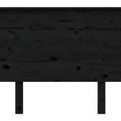 Vidaxl Tête de lit Noir 94x6x82,5 cm Bois massif de pin 819154* Tête De Lit