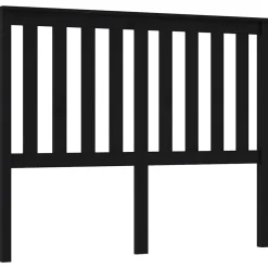 Vidaxl Tête de lit Noir 126x6x101 cm Bois massif de pin 818514* Tête De Lit