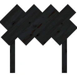 Tête de lit Noir 92x3x81 cm Bois massif de pin 819204><noscript><img width=