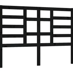Vidaxl Tête de lit Noir 146x4x104 cm Bois massif de pin 818144* Tête De Lit