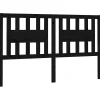 Vidaxl Tête de lit Noir 206x4x100 cm Bois massif de pin 818694* Tête De Lit