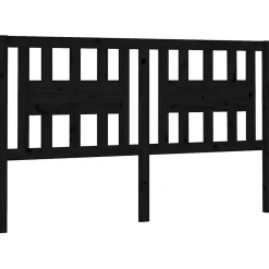 Vidaxl Tête de lit Noir 206x4x100 cm Bois massif de pin 818694* Tête De Lit