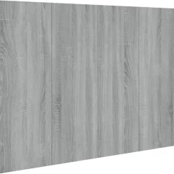 Vidaxl Tête de lit Sonoma gris 120x1,5x80 cm Bois d'ingénierie 816971* Tête De Lit