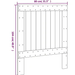 Vidaxl Tête de lit 80x104 cm bois massif de pin 358389* Tête De Lit