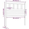 Vidaxl Tête de lit, 96x4x100 cm Bois massif de pin* Tête De Lit