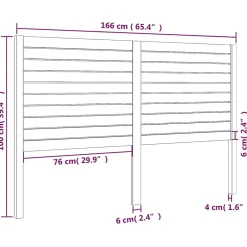 Vidaxl Tête de lit 166x4x100 cm Bois massif de pin 819030* Tête De Lit