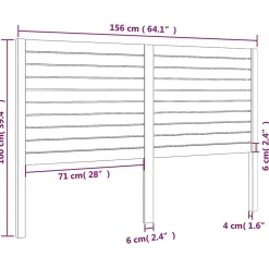 Tête de lit 156x4x100 cm Bois massif de pin 819025><noscript><img width=