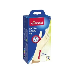Vileda - Pack de 3 - Gants jetables - Extra Long - Manchette plus longue* Gants De Ménage