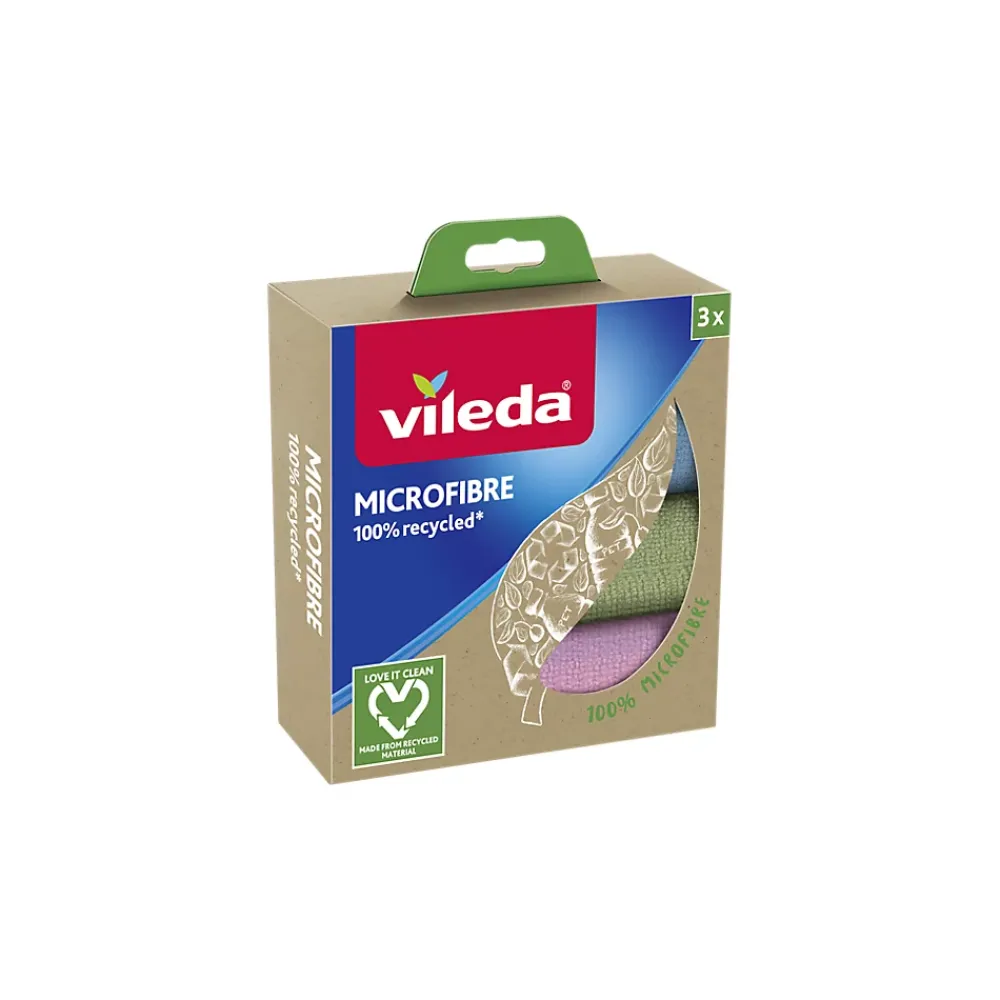 Vileda - Pack de 6 - Lavette MF recyclée x3* Chiffon
