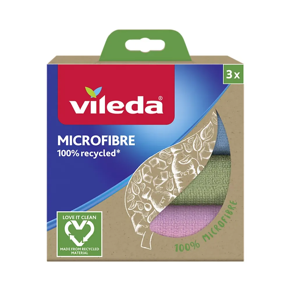 Vileda - Pack de 6 - Lavette MF recyclée x3* Chiffon