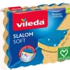 Vileda - Pack de 15 x 2 - Eponges en viscose Slalom Soft - 30 éponges> Sale