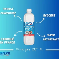 Onyx Vinaigre 20° formule concentrée 1L* Vinaigre Ménager