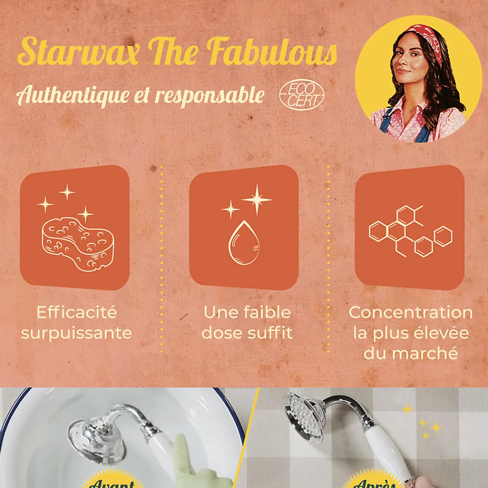 Vinaigre blanc 20° ultra haute concentration Starwax The fabulous 1L>Starwax Fabulous Discount