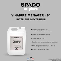 Gloss Vinaigre blanc ultra concentré 18° Spado Origines* Vinaigre Ménager