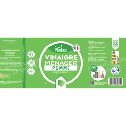 Vinaigre de nettoyage surpuissant 9,5° Phébus pomme 1L>Phebus Sale