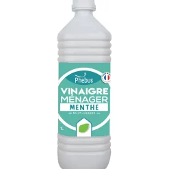 Vinaigre de nettoyage surpuissant 9,5° parfum menthe 1L>Phebus