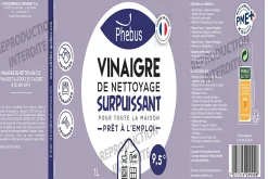 Vinaigre de nettoyage surpuissant 1L>Phebus Online