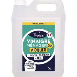 Phebus Vinaigre ménager à diluer 20° 5L* Vinaigre Ménager