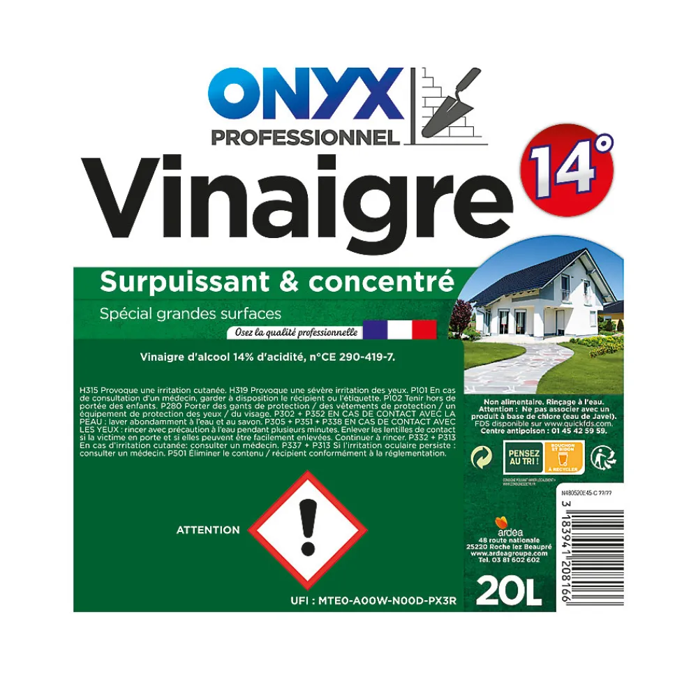 Vinaigre surpuissant 14° concentré 20L> Online
