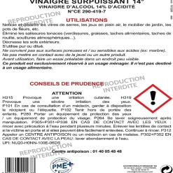 Qualipro Vinaigre surpuissant 14° 20L* Vinaigre Ménager
