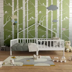 Vitalispa Lit cabane Blanc 90x200 cm><noscript><img width=