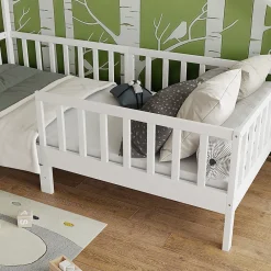 Vitalispa Lit cabane Blanc 90x200 cm><noscript><img width=