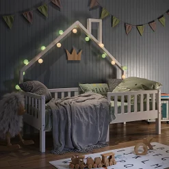 Vitalispa Lit cabane Blanc 80x160 cm><noscript><img width=