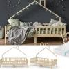 Vitalispa® Vitalispa Lit cabane Naturel bois 90x200 cm avec matelas*Enfant Lit Enfant