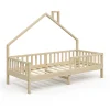 Vitalispa Lit de maison Naturel bois 90x200 cm>Vitalispa® Online