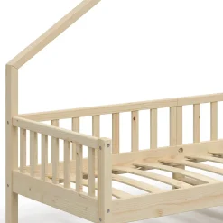 Vitalispa Lit de maison Naturel bois 90x200 cm><noscript><img width=