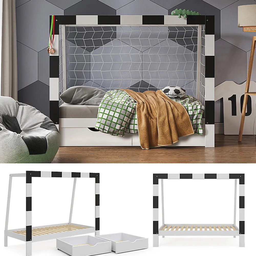 Vitalispa Lit denfant Blanc 80x160 cm avec tiroir>Vitalispa®