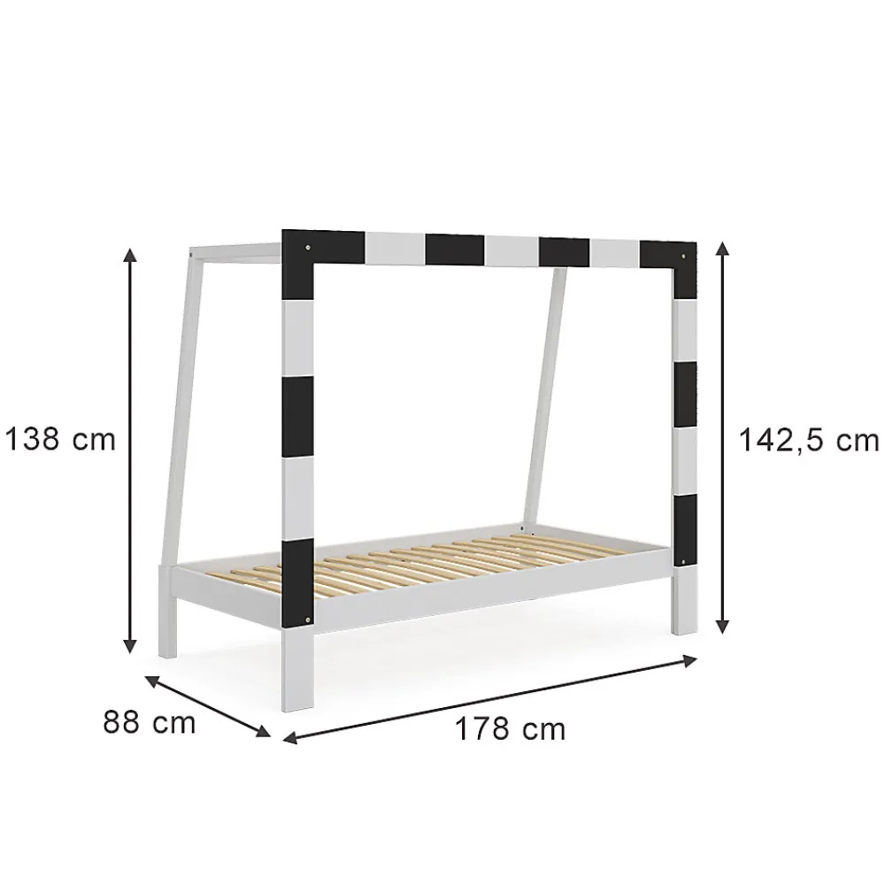 Vitalispa Lit denfant Blanc 80x160 cm sans matelas>Vitalispa® Discount