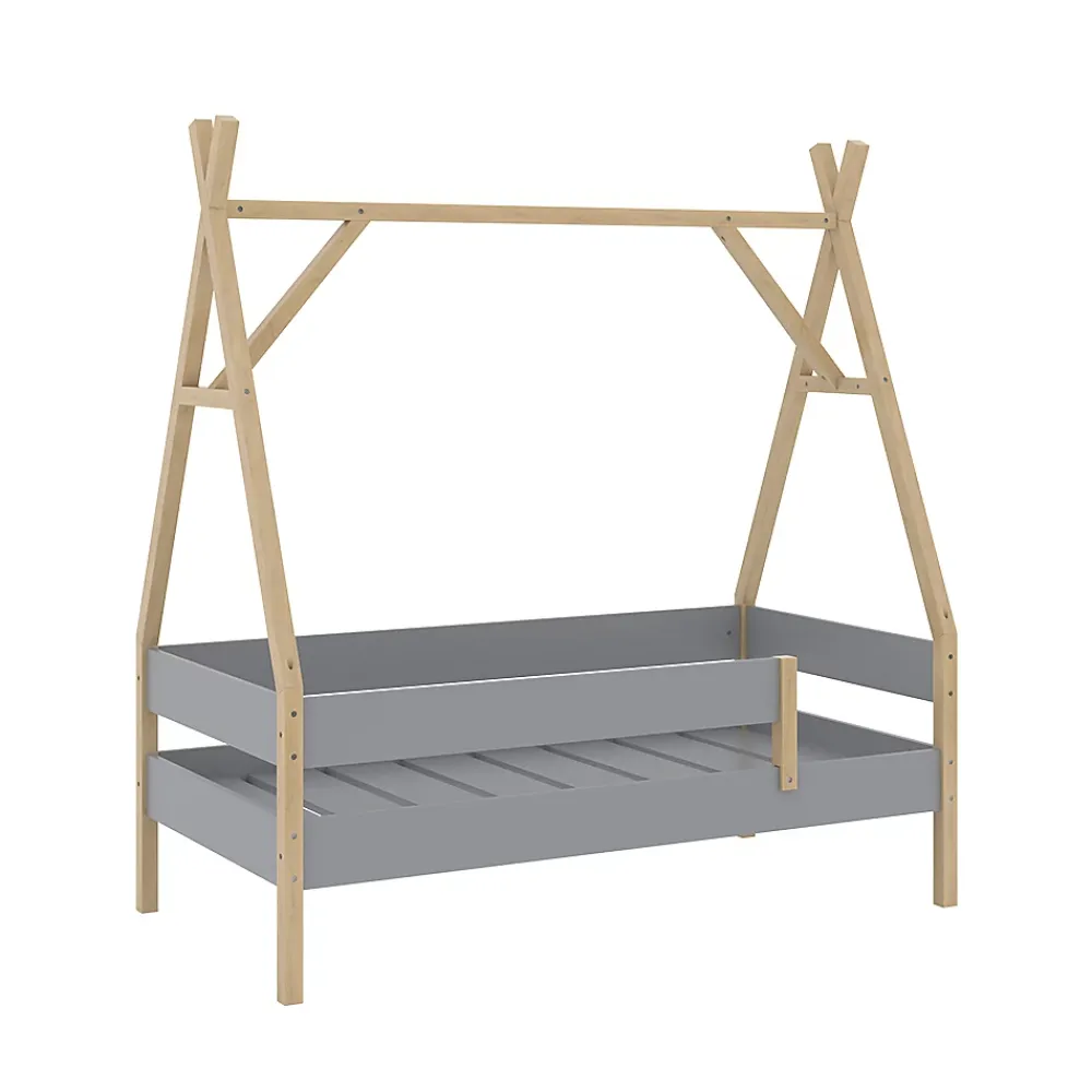 Vitalispa® Vitalispa Lit denfant Gris 80x160 cm*Enfant Lit Enfant