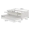 Vitalispa® Vitalispa Lit pour enfant Blanc 70x140 cm avec tiroir et matelas*Enfant Lit Enfant