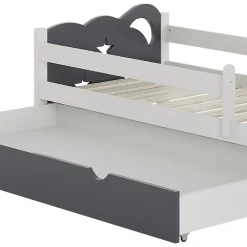Vitalispa Lit pour enfant Gris 80x160 cm avec tiroir, sans matelas><noscript><img width=