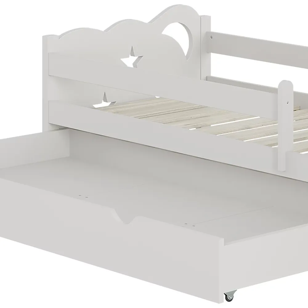 Vitalispa® Vitalispa Lit pour enfant Blanc 80x160 cm avec tiroir, sans matelas*Enfant Lit Enfant