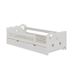 Vitalispa® Vitalispa Lit pour enfant Blanc 80x160 cm avec tiroir, sans matelas*Enfant Lit Enfant