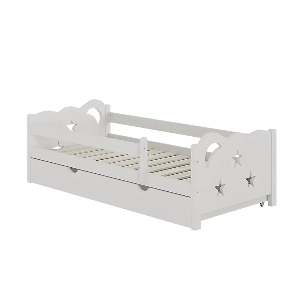 Vitalispa® Vitalispa Lit pour enfant Blanc 80x160 cm avec tiroir, sans matelas*Enfant Lit Enfant