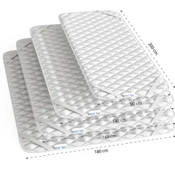Vitalispa Protège-matelas Blanc 160x200cm><noscript><img width=